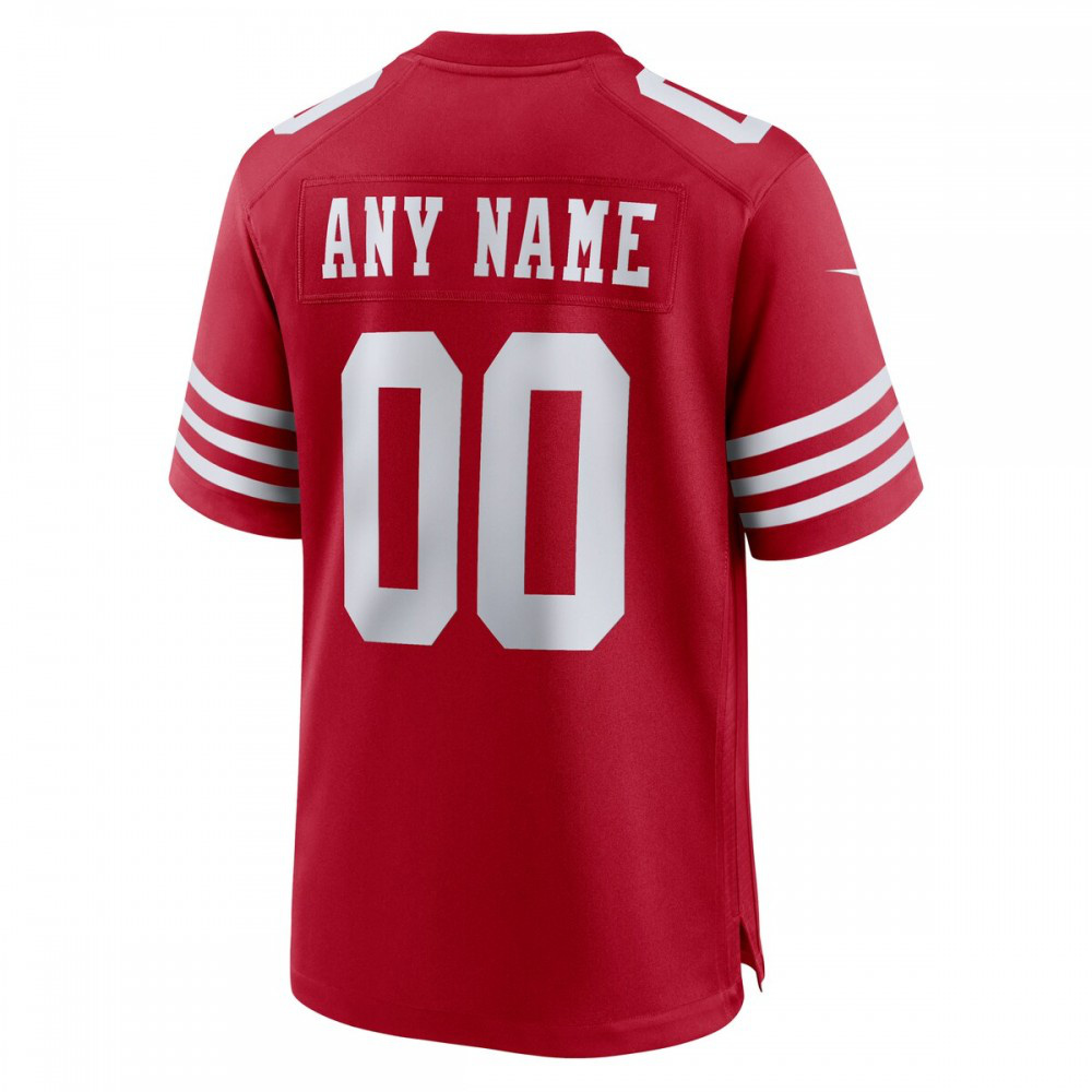 San Francisco 49ers Nike Youth Custom Jersey - Scarlet-GridironStore